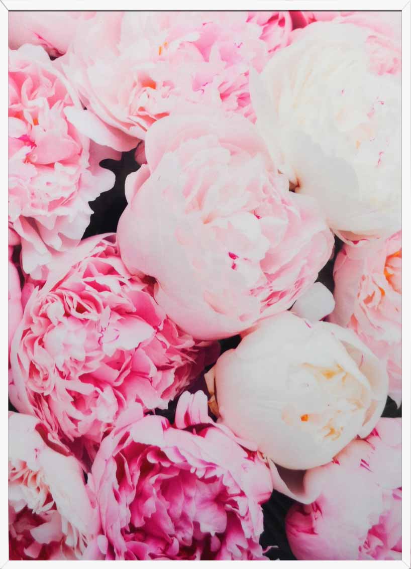 Artsy Style Decorative Painting, White Frame