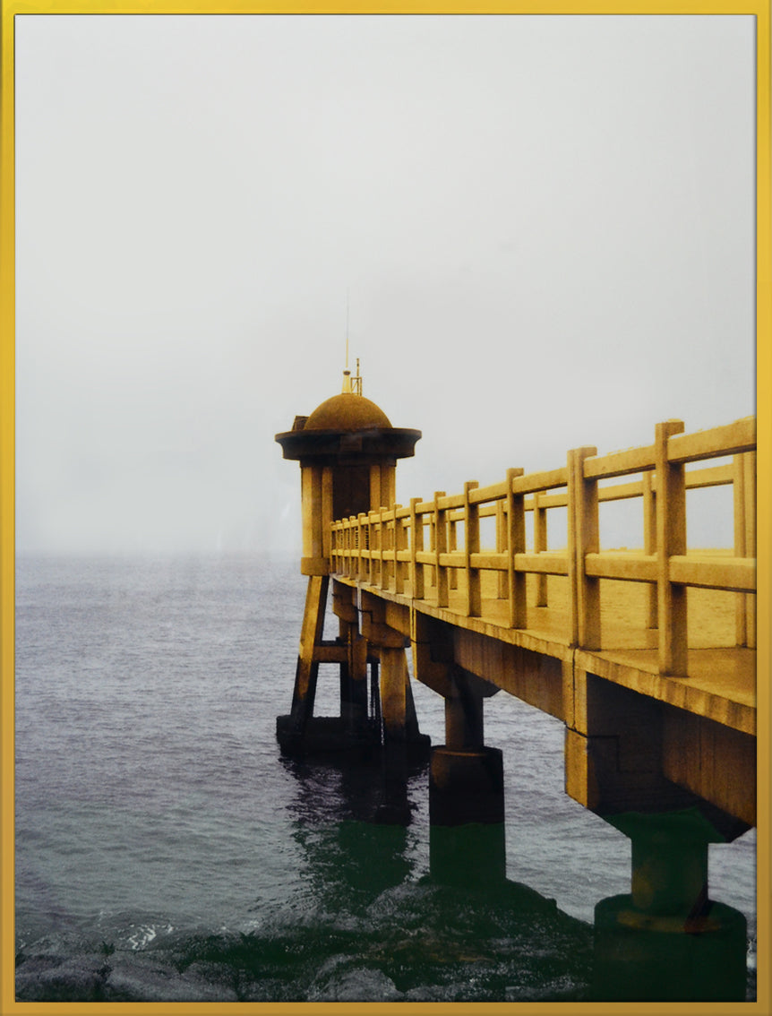 Abstract Style Decorative Painting, Gold Frame