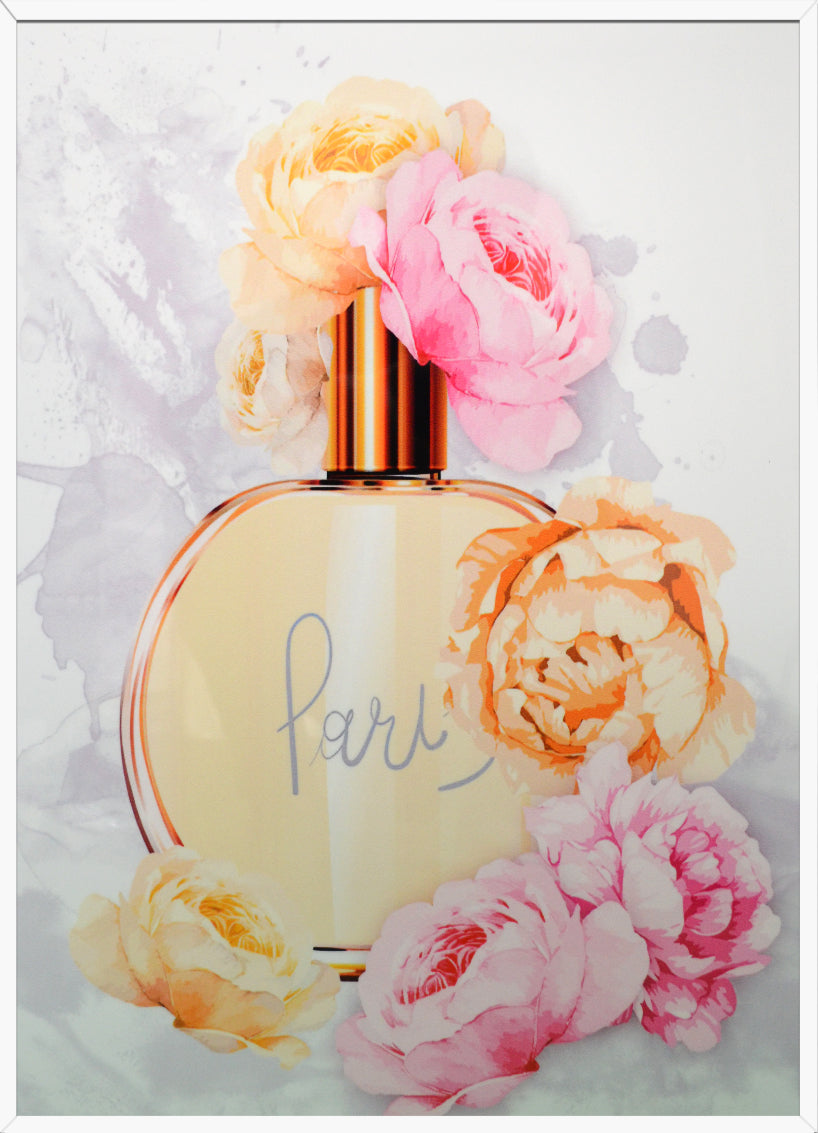 Artsy Style Decorative Painting, White Frame