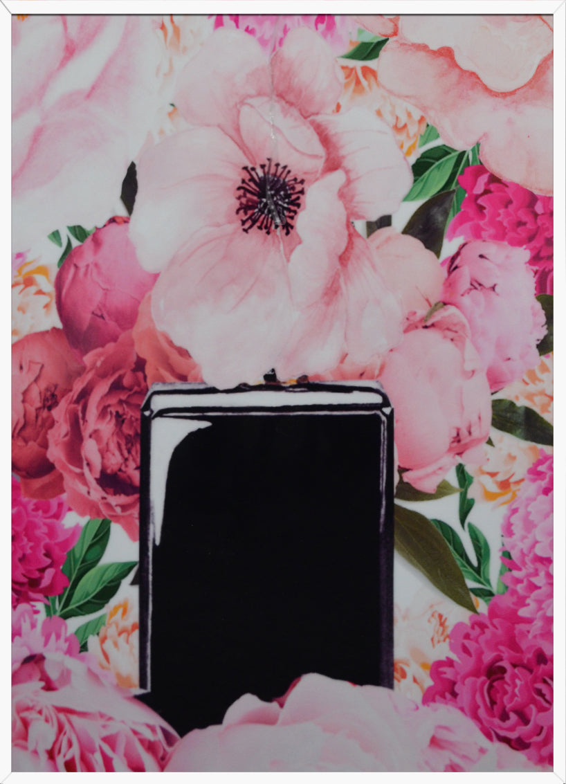 Artsy Style Decorative Painting, White Frame